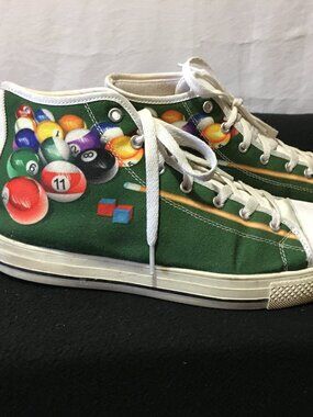 Billiard Balls print High Top Sneakers